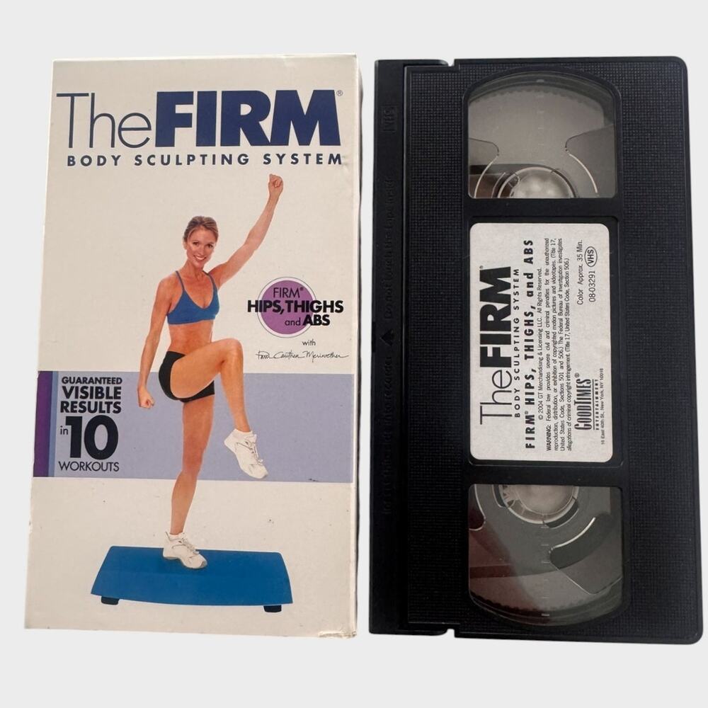 The Firm VHS Cassette Tape Hips Thighs & Abs Pam Cauthen Meriwether 35 Min